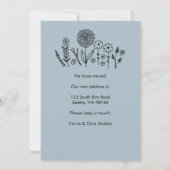 ガーデンドアの新しいアドレスの移動発表 案内状 (裏面)