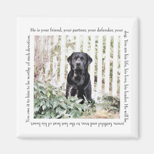 ガーデンドッグマグネット マグネット (正面)