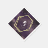 ガーデンドリーミーバラフェイク金ゴールドスプラッシュ結婚ズ スタンダードカクテルナプキン (角)