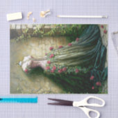 ガーデンドレス型枠ピンク 薄葉紙 (クラフト)