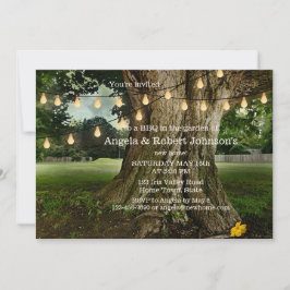 ガーデンニューホームBBQ引っ越し祝いパーティーパーティの招待状 招待状