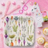 ガーデンニンジンテーマ紙プレート ペーパープレート (パーティー)