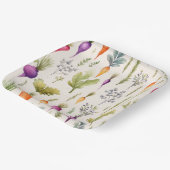 ガーデンニンジンテーマ紙プレート ペーパープレート (傾斜あり)