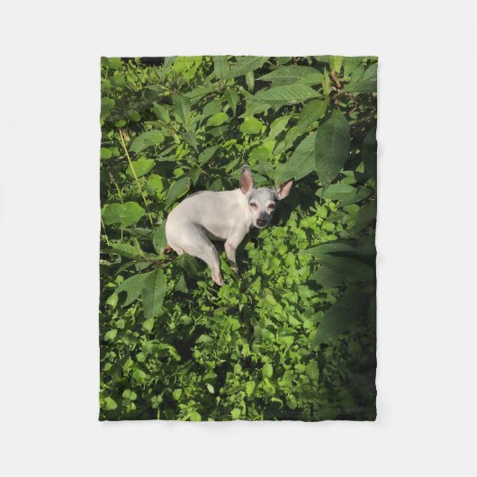 ガーデンニンフ真珠 フリースブランケット (正面)