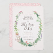 ガーデンハイティーワイルドフラワーズ招待状 招待状 (正面/裏面)