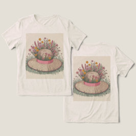 ガーデンハットフラワークリーム トライブレンドＴシャツ