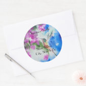 ガーデンハミングバ結婚ードズ住所 シール (封筒)