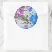 ガーデンハミングバ結婚ードズ住所 シール (バッグ)