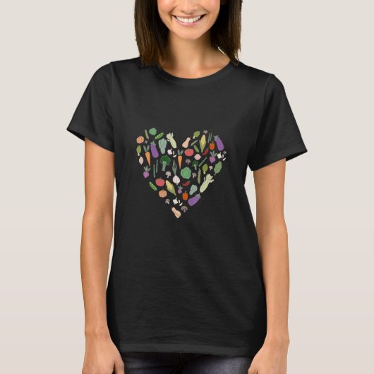 ガーデンハート野菜 健康食品 Tシャツ (正面)