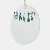 ガーデンハーブ植物学ボホ セラミックオーナメント (右)