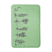 ガーデンハーブ バスマット (正面縦)