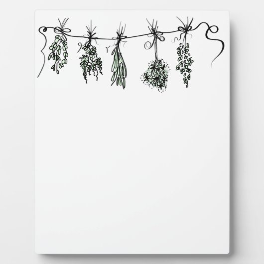 ガーデンハーブ フォトプラーク (正面)