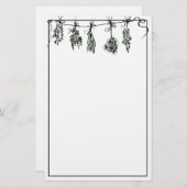 ガーデンハーブ |植物園 便箋 (正面/裏面)