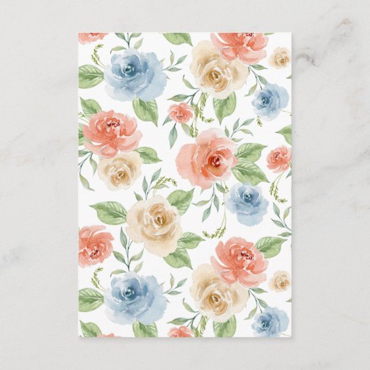 ガーデンバラおよび金ゴールドフレーム結婚の詳細エンクロージャ エンクロージャーカード (裏面)