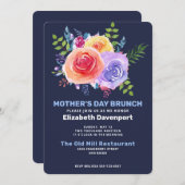 ガーデンバラインウォーター色マザーズデイブランチ 招待状 (正面/裏面)