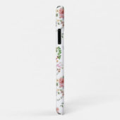 ガーデンバラピンクフローラウォーターカラーモノグラムのCas Case-Mate iPhoneケース (裏面/右)