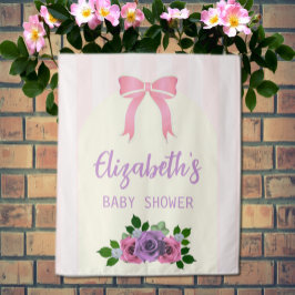 ガーデンバラピンクベビーシャワー タペストリー