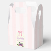 ガーデンバラピンクベビーシャワー フェイバーボックス (オープン)