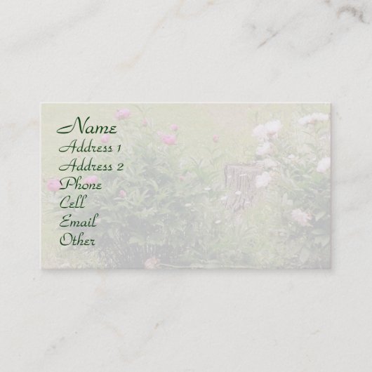 ガーデンバラプロファイル 名刺 (正面)