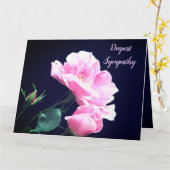 ガーデンバラ悔やみや弔慰 カード (黄色い花)