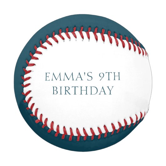 ガーデンバースデーパーティパーソナライズされたー 野球ボール (正面左)