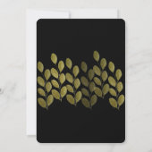 ガーデンバースデーパーティー水の色素晴らし緑の招待 招待状 (裏面)