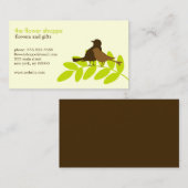 ガーデンバードシルエット 名刺 (正面/裏面)