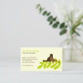 ガーデンバードシルエット 名刺 (スタンド正面)