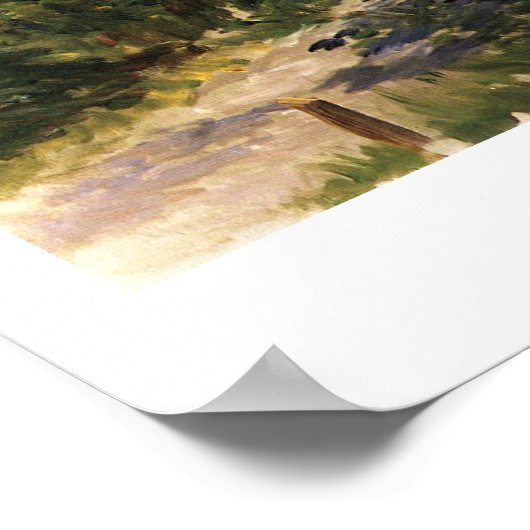 ガーデンパスインルーイユバイエドゥアードマネ ポスター (角)