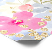 ガーデンパステルワイルドフラワーへようこそ卒業 ポスター (角)