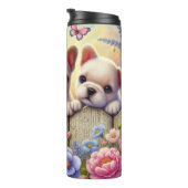 ガーデンパピーと蝶 タンブラー (回転右)