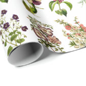 ガーデンパラダイスヴィンテージフラワーボタニカルプリント ラッピングペーパー (ロールコーナー)