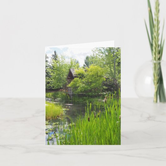 ガーデンパークカタイル折りグリーティングカード カード (正面)