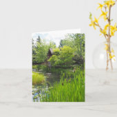 ガーデンパークカタイル折りグリーティングカード カード (黄色い花)