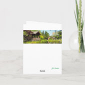 ガーデンパークハイダウェイ折り畳みグリーティングカード カード (裏面)