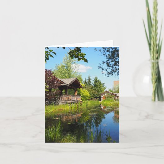 ガーデンパークハイダウェイ折り畳みグリーティングカード カード (正面)