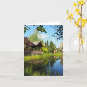 ガーデンパークハイダウェイ折り畳みグリーティングカード カード (黄色い花)