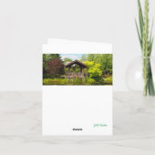 ガーデンパーク反射折り畳みグリーティングカード カード (裏面)