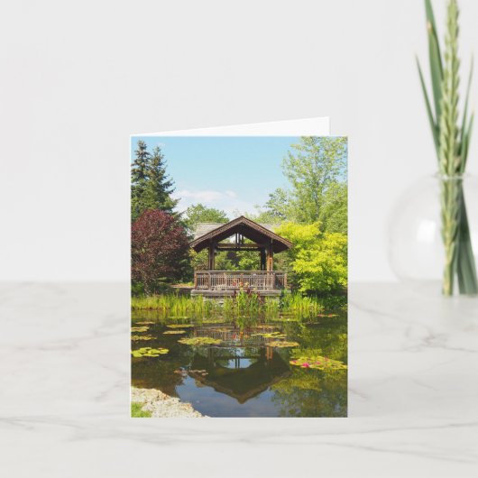 ガーデンパーク反射折り畳みグリーティングカード カード (正面)