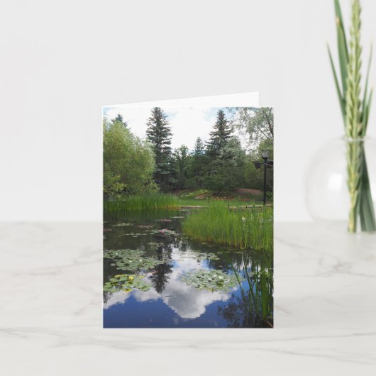 ガーデンパーク反射折り畳みグリーティングカード カード (正面)