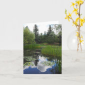 ガーデンパーク反射折り畳みグリーティングカード カード (黄色い花)