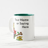 ガーデンパーソナライズされたことわざ ツートーンマグカップ (正面左)