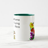 ガーデンパーソナライズされたことわざ ツートーンマグカップ (中央)