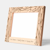 ガーデンパーソナライズされたウッドカット レーザー彫刻フレーム (左)