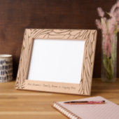 ガーデンパーソナライズされたウッドカット レーザー彫刻フレーム (左)