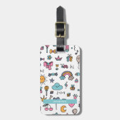 ガーデンパーソナライズされたスお洒落・スカイ ラゲッジタグ (正面縦)