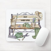 ガーデンパーソナライズされたベンチ マウスパッド (マウス)