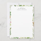 ガーデンパーソナライズされた ノートカード (正面)