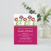 ガーデンパーティの招待状 インビテーションポストカード (スタンド正面)