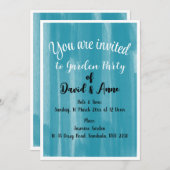 ガーデンパーティの招待状 サンキューカード (正面/裏面)